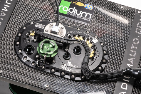 Radium Engineering FCST-X Brushless Ti Automotive E5LM Fuel Cell Surge Tank (Pumps NOT Included) - 20-1993-00