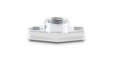 Vibrant 1/2in NPT Female 1.5in to 1.75in Bolt Hole Oil Drain Flange w/Crowfoot - 28891