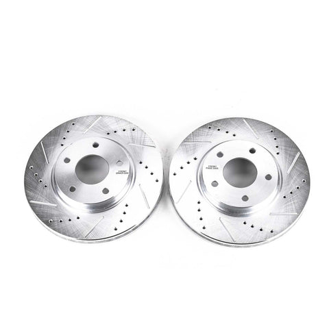 Power Stop 03-04 Infiniti M45 Front Evolution Drilled & Slotted Rotors - Pair - JBR1129XPR