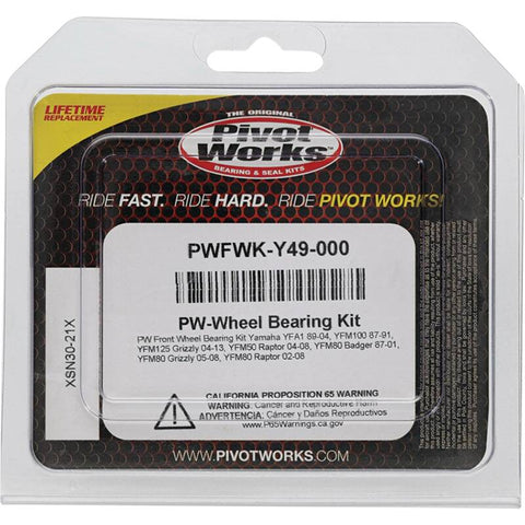 Pivot Works 04-08 Yamaha YFM50 Raptor Front Wheel Bearing Kit - PWFWK-Y49-000