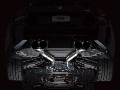 AWE Tuning 23-24 BMW G87 M2 Track Edition Exhaust - Diamond Black Tips - 3020-43487