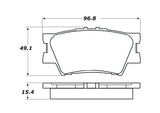 StopTech Street Touring 16-17 Toyota Camry Rear Brake Pads - 308.12120