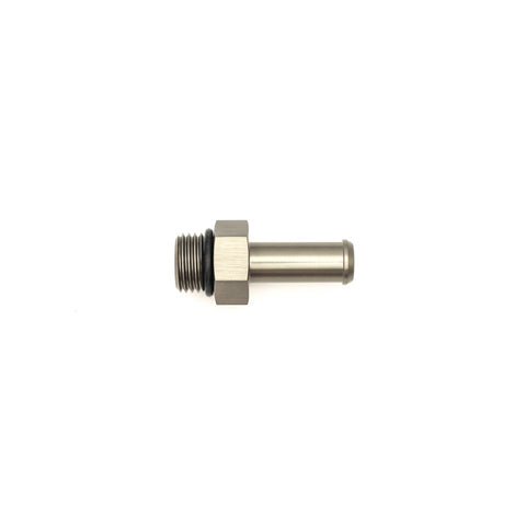 DeatschWerks 6AN ORB Male To 3/8in Barb Fitting (Single Barb - Incl O-Ring) - 6-02-0504