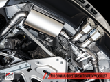AWE Tuning Porsche 718 Boxster / Cayman SwitchPath Exhaust (PSE Only) - Chrome Silver Tips - 3025-32020