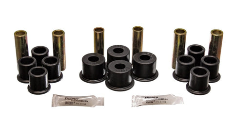 Energy Suspension 8/81-96 Ford F100/F150 2WD Black Rear Leaf Spring Bushing Set - 4.2122G
