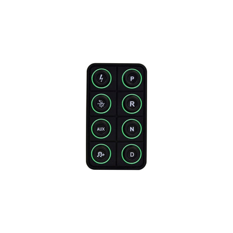 AEM EV 8 Button Keypad CAN Based Programmable Backlighting - 30-8400