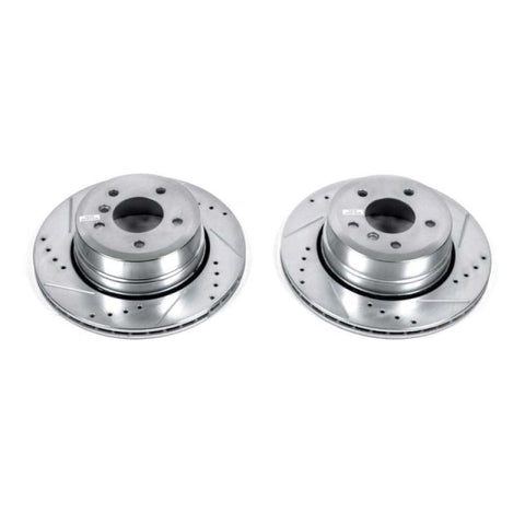 Power Stop 06-07 BMW 525xi Rear Evolution Drilled & Slotted Rotors - Pair - EBR1022XPR