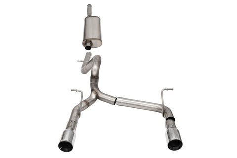 Corsa 2018-2025 Jeep Wrangler JLU 3.6L 2.75in Sport Cat-Back Exhaust w/ 4in Tips - 21124