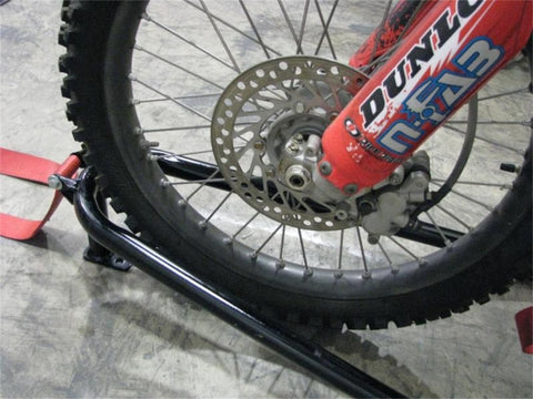 N-Fab Bed Mounted Tire Carrier Universal - Gloss Black - Black Strap - BM1TCBK