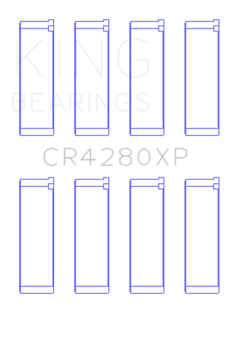 King Engine Bearings Subaru WRX/STi EJ20/EJ22/EJ25 48mm Rod (Size +0.25) Performance Rod Bearing Set - CR4280XP0.25