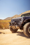 DV8 Offroad 07-23 Jeep Wrangler/Gladiator JT/JK/JL FS-25 Stubby Front Bumper w/Plated Bull Bar - FBJL-06