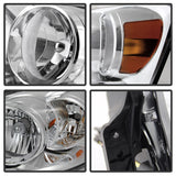 xTune Dodge Ram 1500 06-08 / Ram 2500/3500 06-09 Amber Crystal Headlights Chrome HD-JH-DR06-AM-C - 9022913
