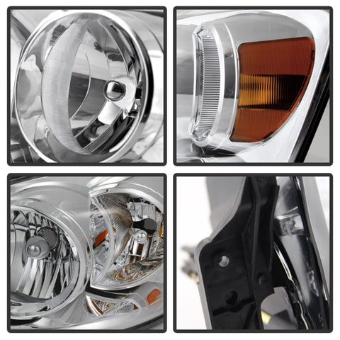 xTune Dodge Ram 1500 06-08 / Ram 2500/3500 06-09 Amber Crystal Headlights Chrome HD-JH-DR06-AM-C - 9022913