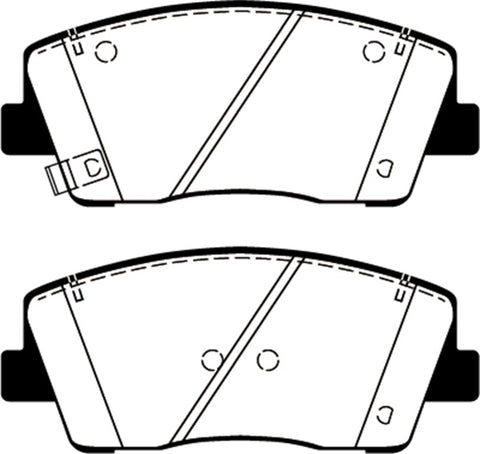 EBC 2019+ Genesis G70 2.0L Turbo Greenstuff Front Brake Pads - DP22358