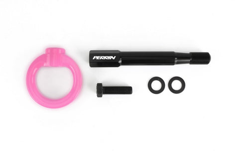 PERRIN 14-19 Subaru Forester/Ascent Tow Hook Kit (Rear) - Hyper Pink - PSP-BDY-253HP