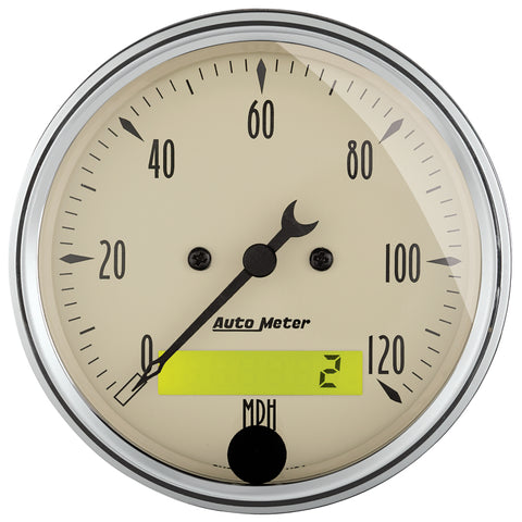 AutoMeter Gauge Kit 5 Pc. 3-1/8in. & 2-1/16in. Elec. Speedometer Antique Beige - 1809