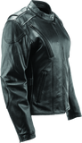 River Road Race Leather Jacket Black Womens - Small - 094363