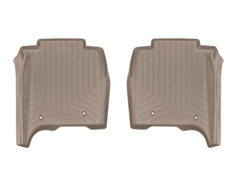 WeatherTech 14-16 Land Rover-Range Rover Rear FloorLiner - Tan Long Wheelbase w/ 2nd Row Console - 454805