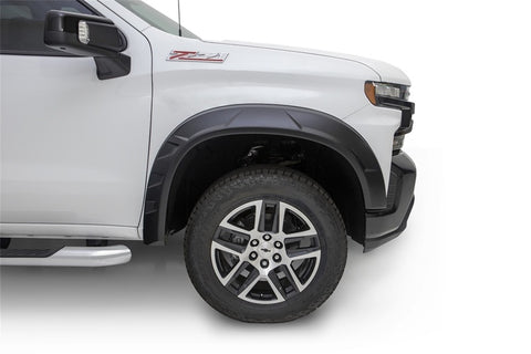 Bushwacker 19-21 Chevrolet Silverado 1500 DRT Style Flares 4pc - Black - 40984-02