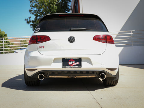 aFe MACHForce XP 3in-2.5in SS Exhaust Cat-Back 15-17 Volkswagen GTI (MKVII) L4-2.0L (t) - Polished - 49-36418-P