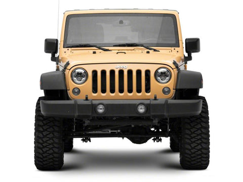 Raxiom 07-18 Jeep Wrangler JK 7-In LED Headlights- Chrome Housing (Clear Lens) - J154697