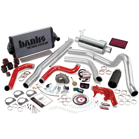 Banks Power 99 Ford 7.3L F250/350 Auto PowerPack System - SS Single Exhaust w/ Black Tip - 47526-B
