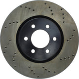 StopTech 92-02 Dodge Viper Drilled Front Left Cryo Rotor - 128.63036CL