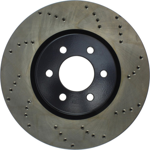 StopTech 92-02 Dodge Viper Drilled Front Left Cryo Rotor - 128.63036CL