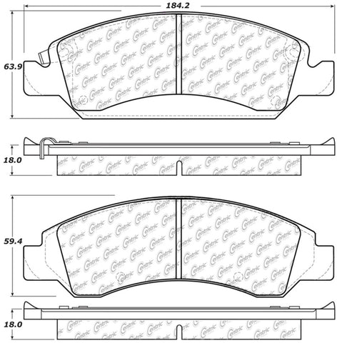 StopTech 08-20 Cadillac Escalade Front Truck & SUV Brake Pad - 319.13630
