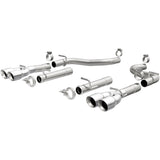 MagnaFlow Axle-Back, SS, 2.5in, Quad Split Rear 3.5in Tip 2015 Dodge Challenger R/T 5.7L - 19210