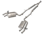 aFe Gemini XV 3in to Dual 2-1/2in 304 SS Cat-Back Exhaust w/ Cut-Out 18-21 Kia Stinger L4-2.0L (t) - 49-37034
