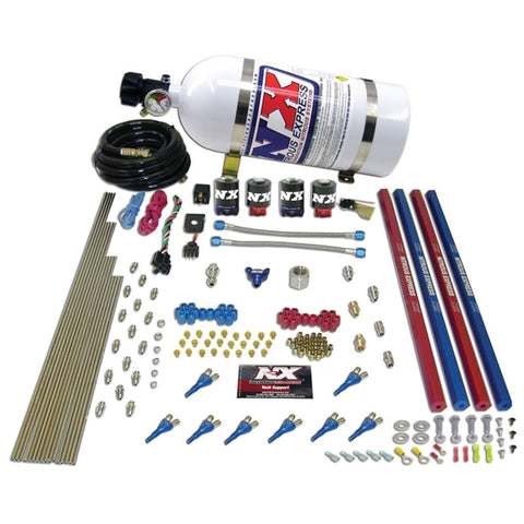 Nitrous Express Shark/Alc (250-650HP) 2 Solenoid Nitrous Kit w/Composite Bottle - 90005-12