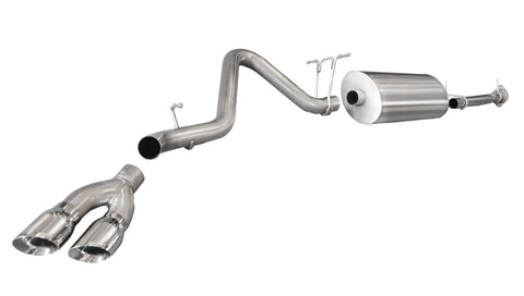 Corsa 2011-2013 Chevrolet Silverado Ext. Cab/Std. Bed 2500 6.0L V8 Polished Sport Cat-Back Exhaust - 14792