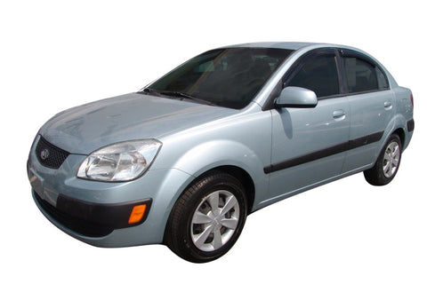 AVS 06-09 Kia RIO Ventvisor Outside Mount Window Deflectors 4pc - Smoke - 94516