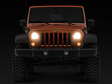 Raxiom 07-18 Jeep Wrangler JK LED Halo Headlights- Chrome Housing (Clear Lens) - J121871