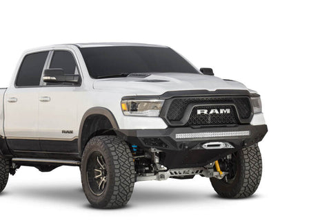 Addictive Desert Designs 2019 Ram Rebel 1500 Stealth Fighter Fr Bumper w/Winch&Parking Sensor Mounts - F611422770103