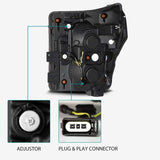 AlphaRex 11-16 Ford F-250 SD PRO-Series Projector Headlights Plank Style Alpha Black w/Seq Signal - 880140