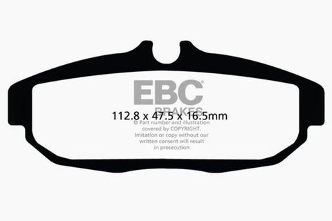 EBC 12 Ford Mustang 5.8 Supercharged (GT500) Shelby Redstuff Rear Brake Pads - DP31894C