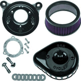 S&S Cycle 08-17 Touring/16-17 ST Models Stealth Air Cleaner Kit w/ Gloss Black Mini Teardrop Cover - 170-0438