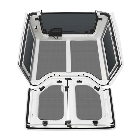 DEI 11-18 Jeep Wrangler JK 2-Door Boom Mat Complete Headliner Kit - 6 Piece - Gray - 50286