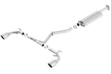 Borla 13-15 Scion FR-S 2.0L 4cyl 6spd / 13 Subaru BRZ 2.0L 4cyl 6spd SS Catback Exhaust - 140496