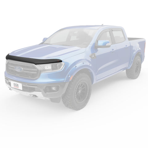 EGR 2019+ Ford Ranger XL/XLT Superguard Hood Guard - Dark Smoke (303551) - 303551