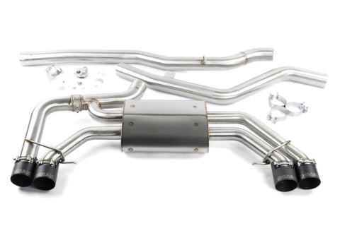 Dinan 18-25 BMW X3 M40i/X4 M40i (G01/G02) Valved Catback Exhaust System - Black Tips - D660-0099-BLK