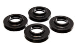 Energy Suspension 97-06 Jeep Wrangler TJ / 84-01 Cherokee Black Fr/Rear Coil Lift Isolator Set of 4 - 2.6103G