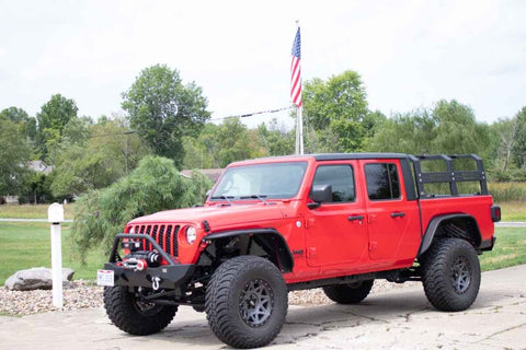 Fishbone Offroad 20+ Jeep Gladiator Bed Rack Full Tackle Rack - Black Powdercoat - FB21219