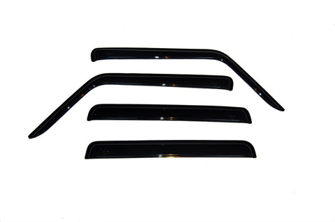 AVS 06-10 Jeep Commander Ventvisor Outside Mount Window Deflectors 4pc - Smoke - 94117