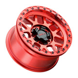 Weld Off-Road W905 17X9 Cinch Beadlock 6X135 6X139.7 ET-12 BS4.50 Candy Red / Red Ring 106.1 - W90579098450