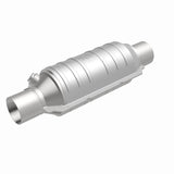 MagnaFlow Univ Cat Conv 2in Inlet/Outlet Ctr/Ctr Round 11in Body L x 5.125in W x 15in Overall L - 51304