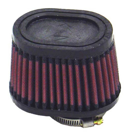 K&N Univ Clamp-On Air Filter - 1-3/4in FLG O/S 4in X 3in B 3in X 2in T 2-3/4inH OVAL - RU-2450