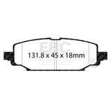 EBC 2018+ Jeep Wrangler (JL) Greenstuff Rear Brake Pads - DP63101
